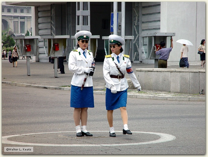 Lady Traffic Police, Pyongyang, DPRK